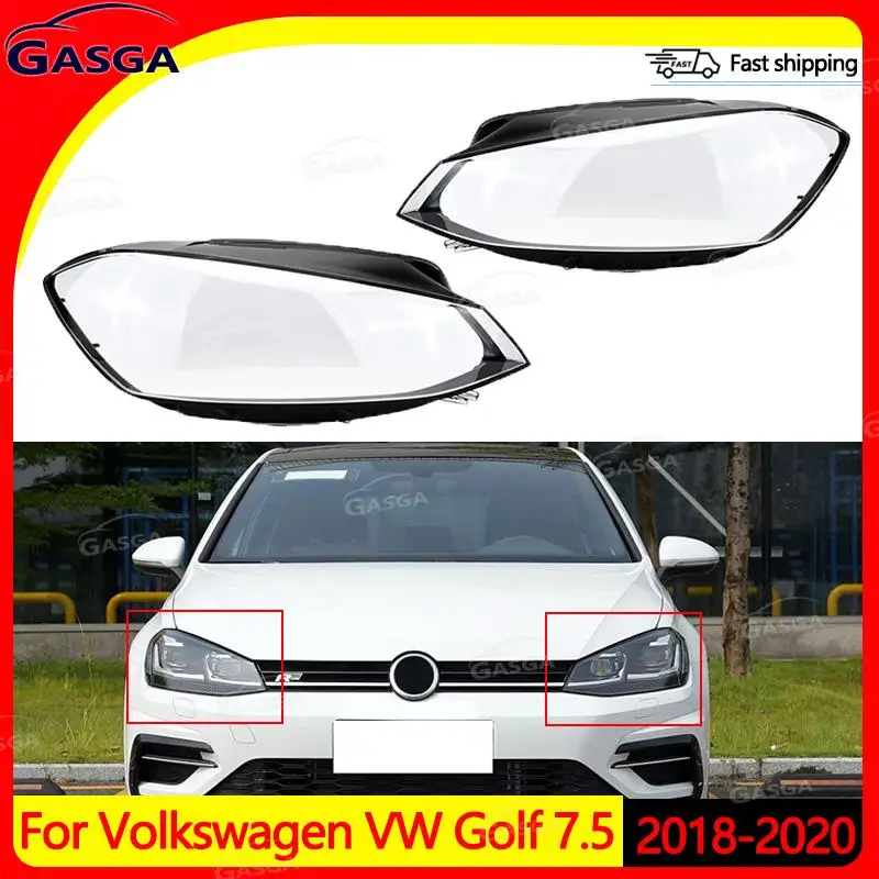 

Прозрачный защитный колпак/стекло фары GASGA для Volkswagen VW Golf 7.5 2018-2020