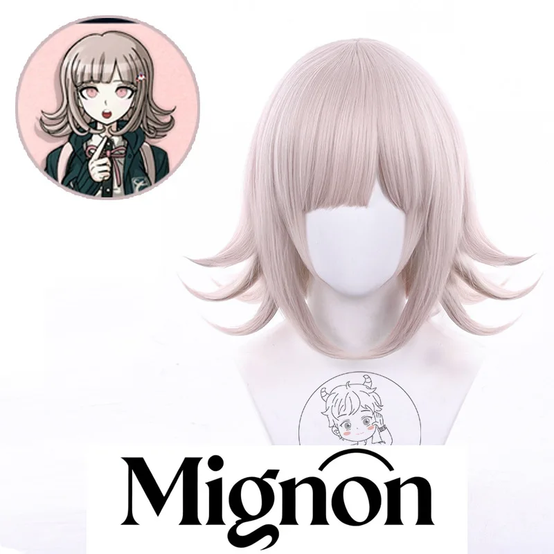 Danganronpa 2 Nanami Chiaki cosplay wig simulation scalp top special adjusted color Halloween gift