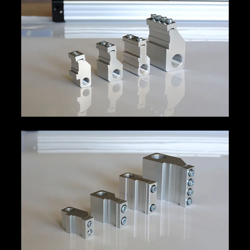 2PCS OSP-P16/25/32/40/50 가이드 레일 장착 액세서리가 있는 고속 기계식 로드리스 실린더 기계식 버퍼 제한