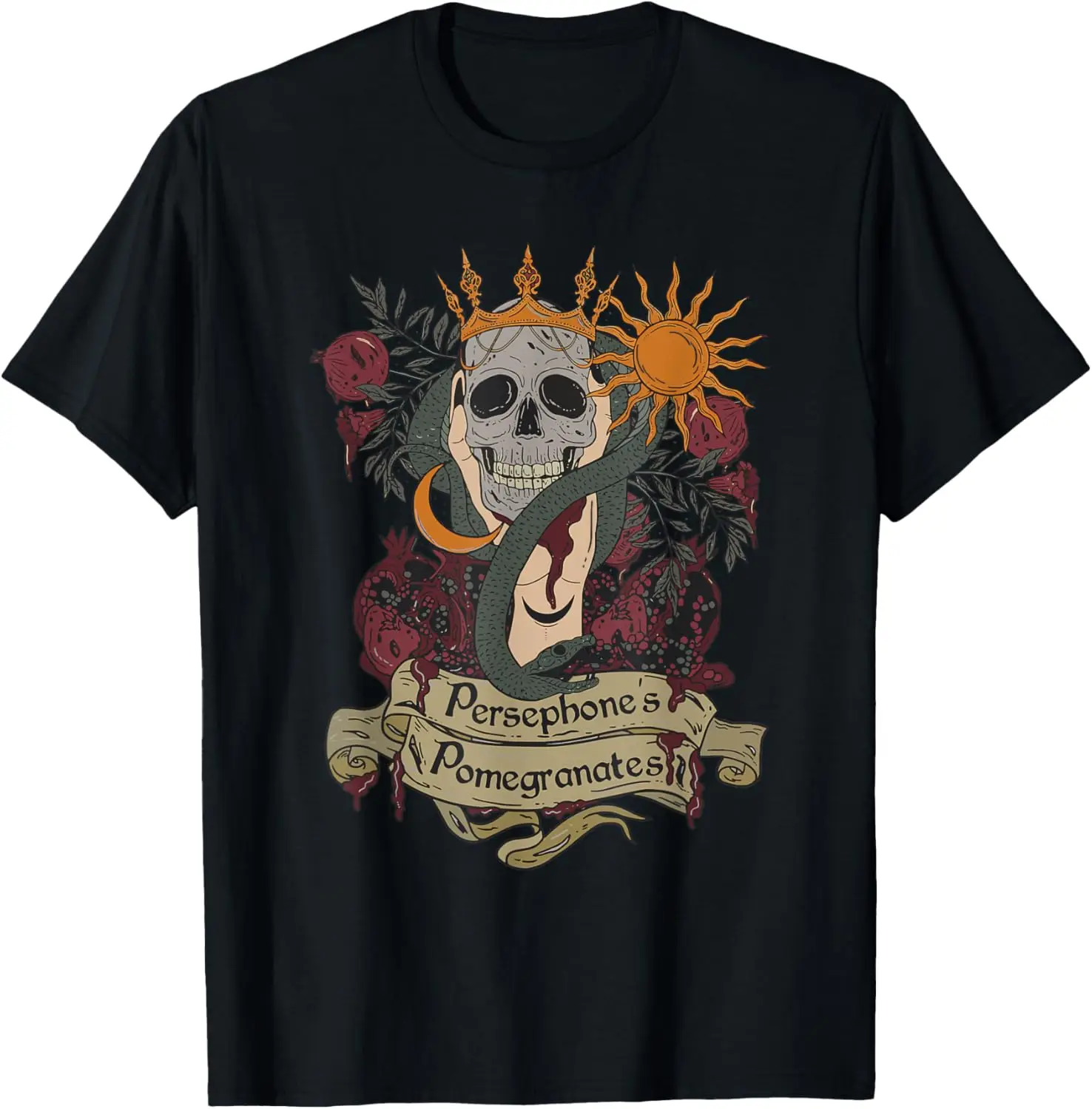 

Hades And Persephone Mythology Persephone's Pomegranate T-Shirt