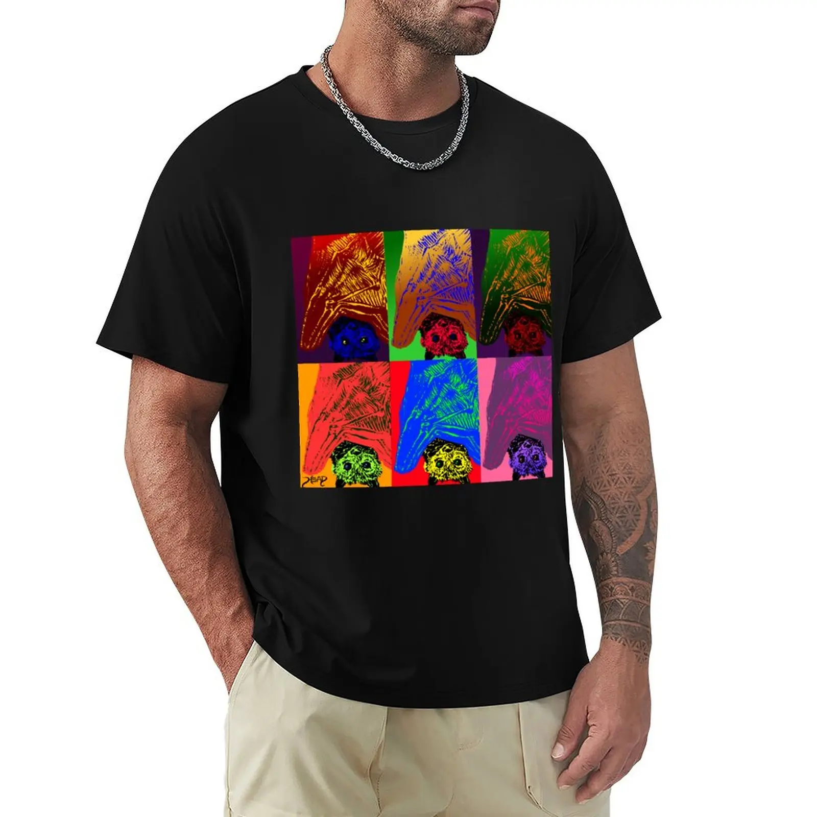 

Warhol Style Bats T-Shirt essential t shirt blue archive funny t shirts for men