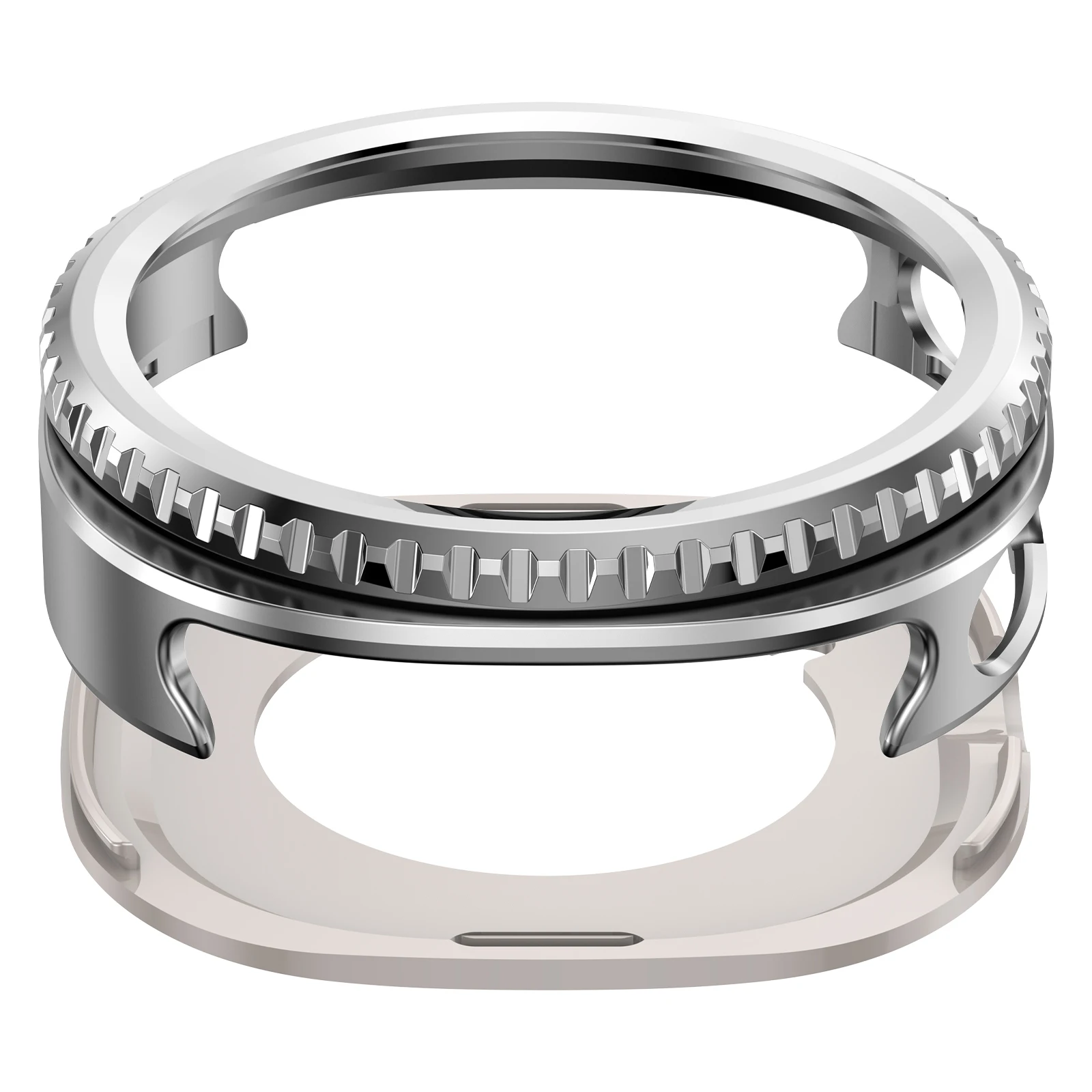 Metallrahmenring + Schutzhülle für Samsung Galaxy Watch 8 Classic 46 mm, Edelstahl-Schutzrahmen, Schutzhülle für Watch 8 Classic.