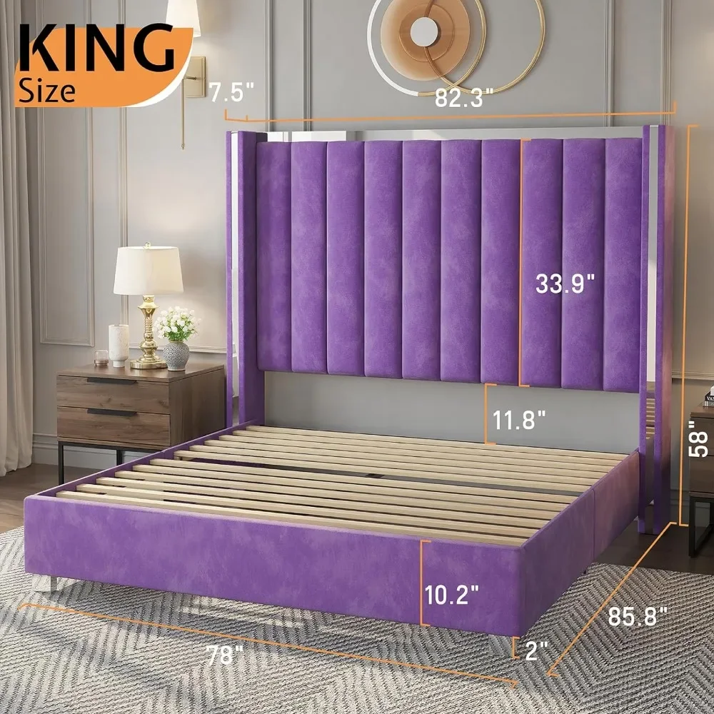 King Size Bed Frame with 58