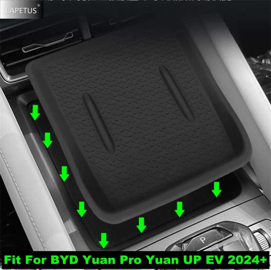 

For BYD Yuan Pro Yuan UP EV 2024 2025 Car Mobile Phone Wireless Charging Non-slip Anti-skid Pad Silica Gel Interior Accessories