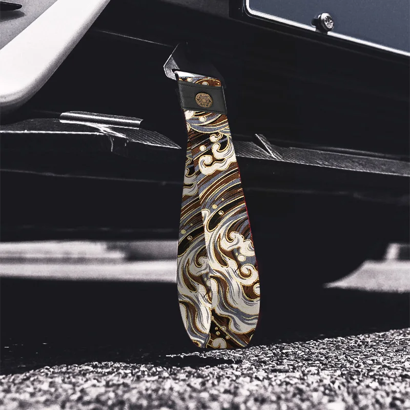 JDM نمط سحب حزام الجبهة المصد الخلفي حبل للسحب الخارجي اكسسوارات السيارات التصميم #3