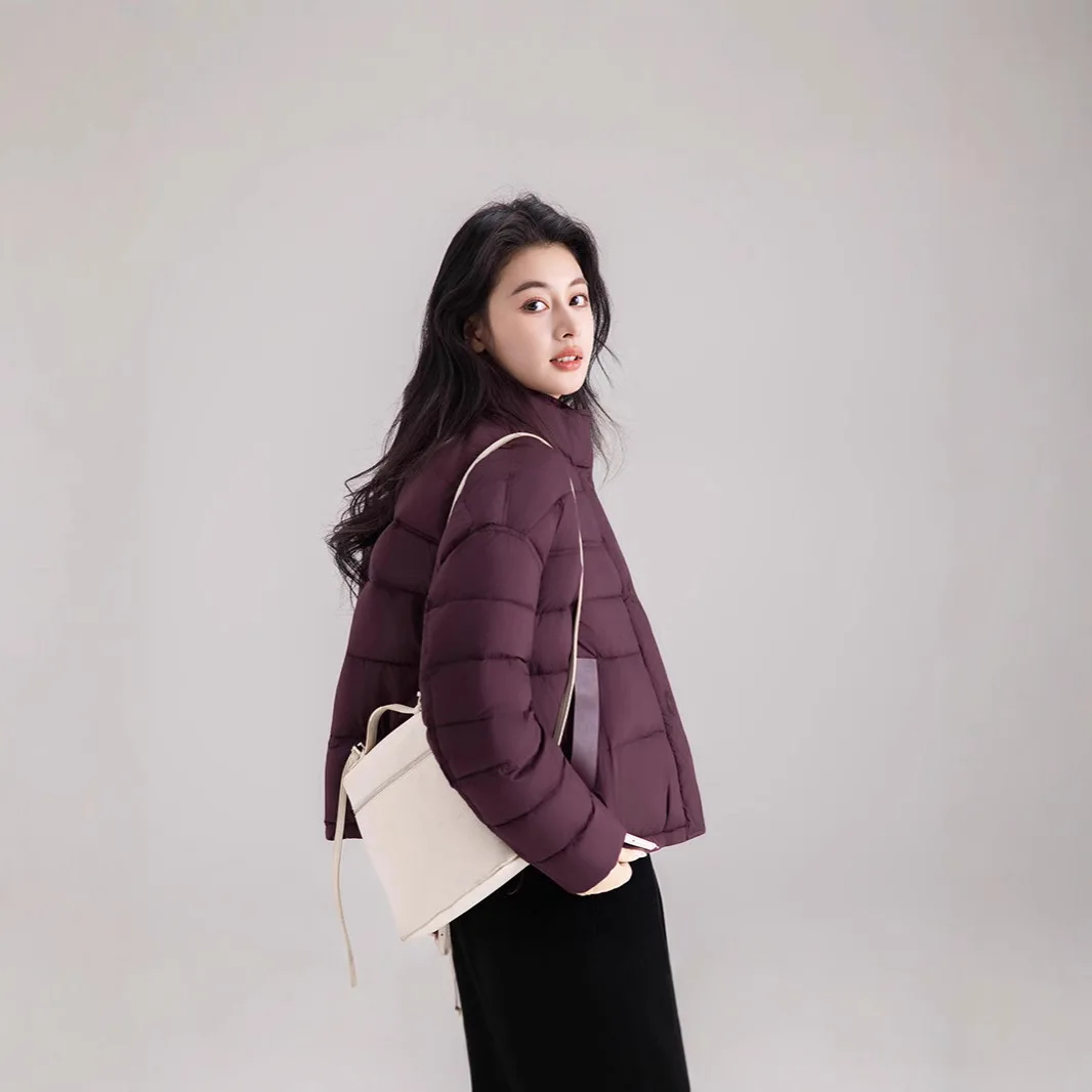 

Thickened Winter down Jacket Women's Outerwear Standing Collar Cotton Coat Versatile Fashion Ladies Short Jacket Coat Outwear