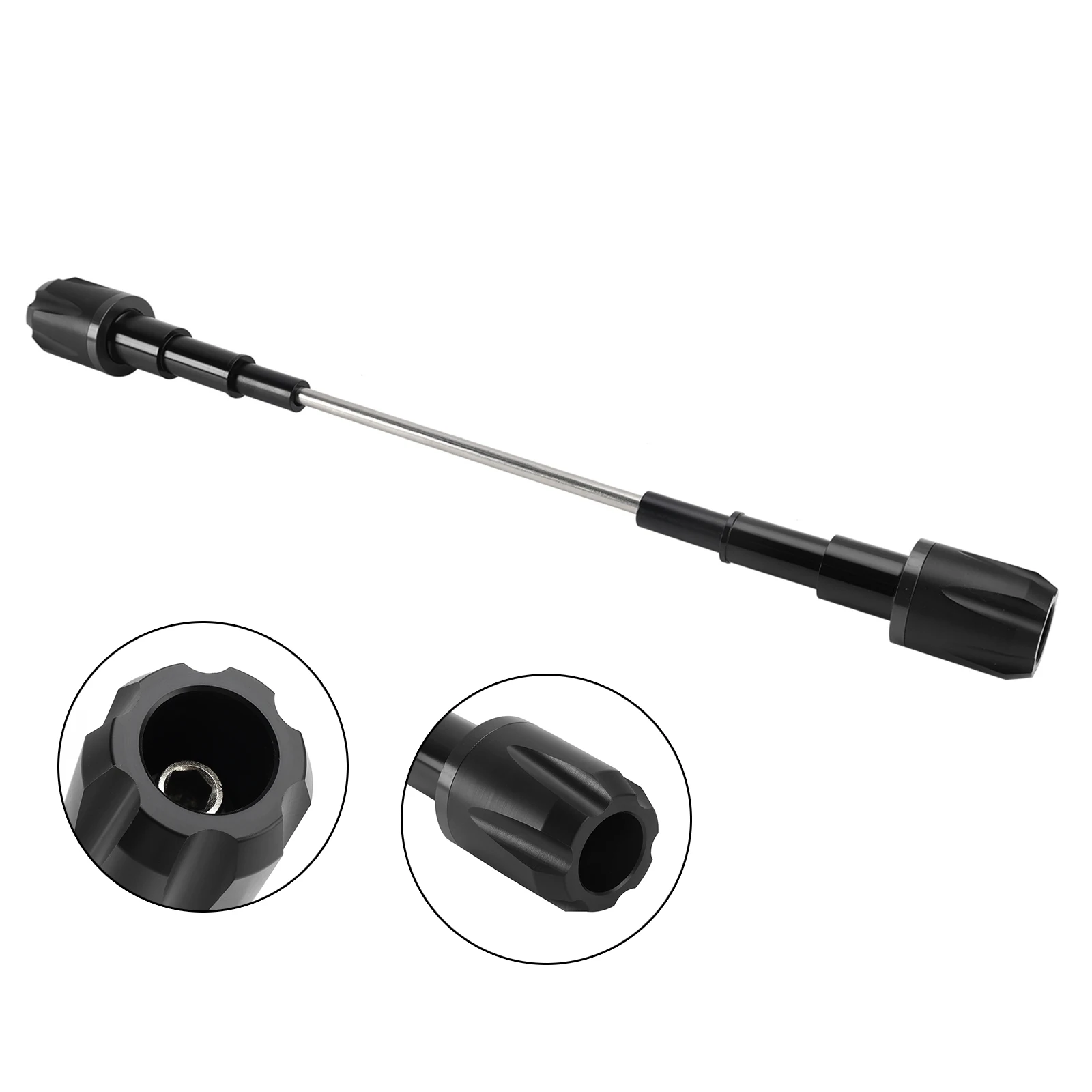 Protezione cursori telaio anti-crash CNC oro per Du Scrambler 400/800 2017 2018 2019 2020 Nero