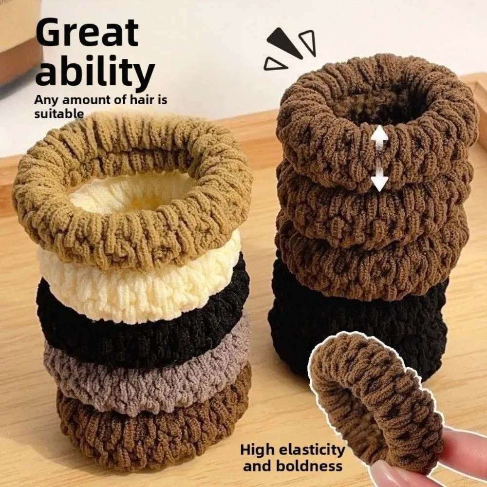 ربطات شعر ملونة حلوة، ربطات شعر متينة عالية على شكل ذيل حصان، شريط مطاطي عالي المرونة، إكسسوار شعر متعدد الاستخدامات #4