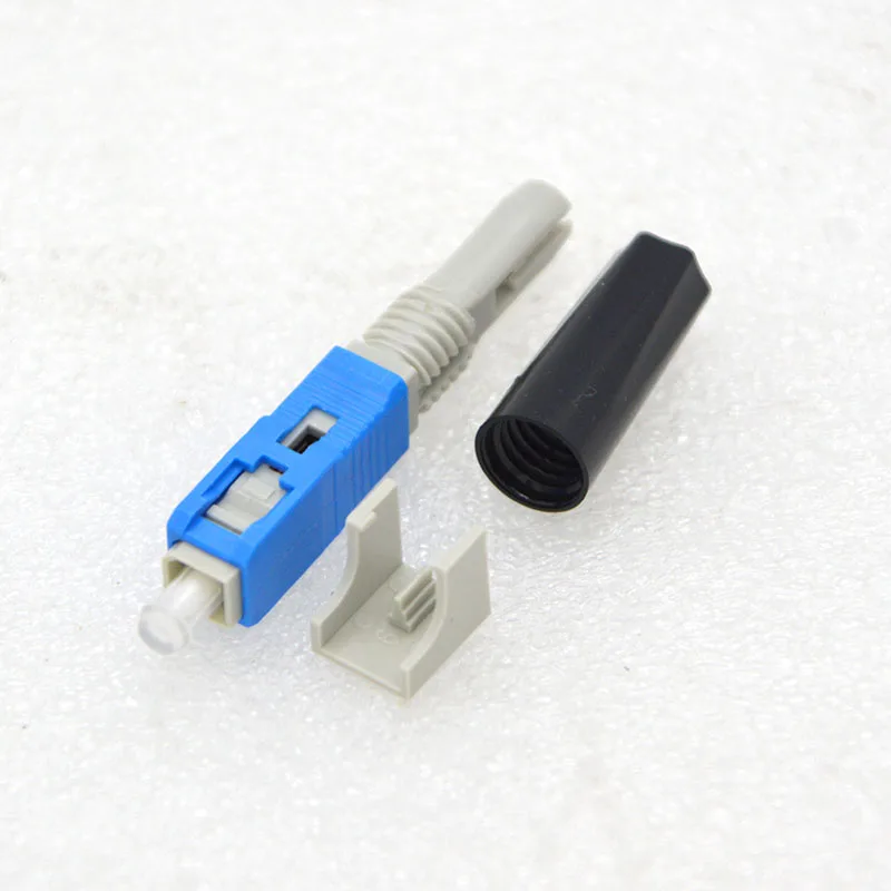 100PCS FTTH Fiber Optic Fast Connector Adapter Fiber Pre-Embeded Tech Low Insertion loss Ease of installation Wholesale