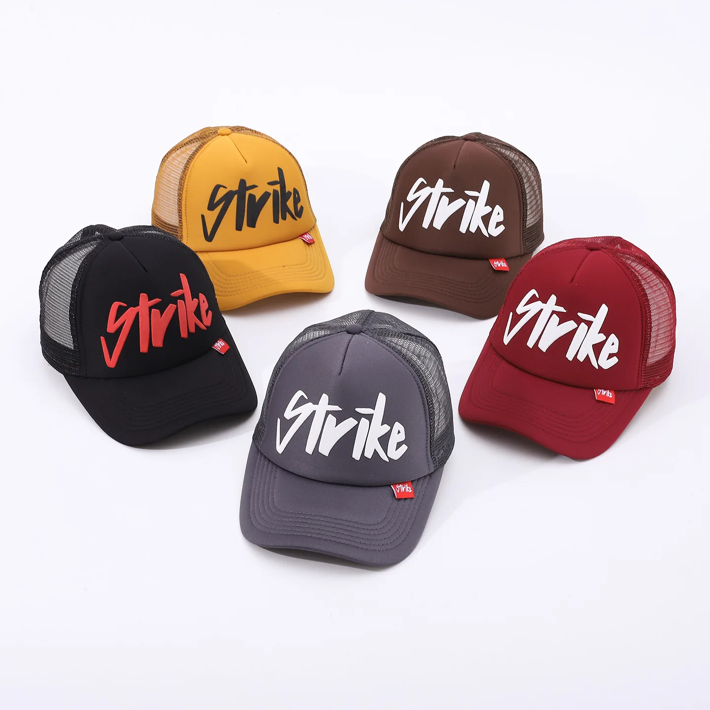 strike sponge baseball cap women men High quality Hip hop mesh cap Sunshade breathable trucker hat