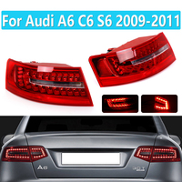 Car Tail Light Assembly For Audi A6 C6 S6 Quattro RS6 Saloon Sedan 2009-2011 LED Turn Signal Brake Lamp 4F5945095J 4F5945096J