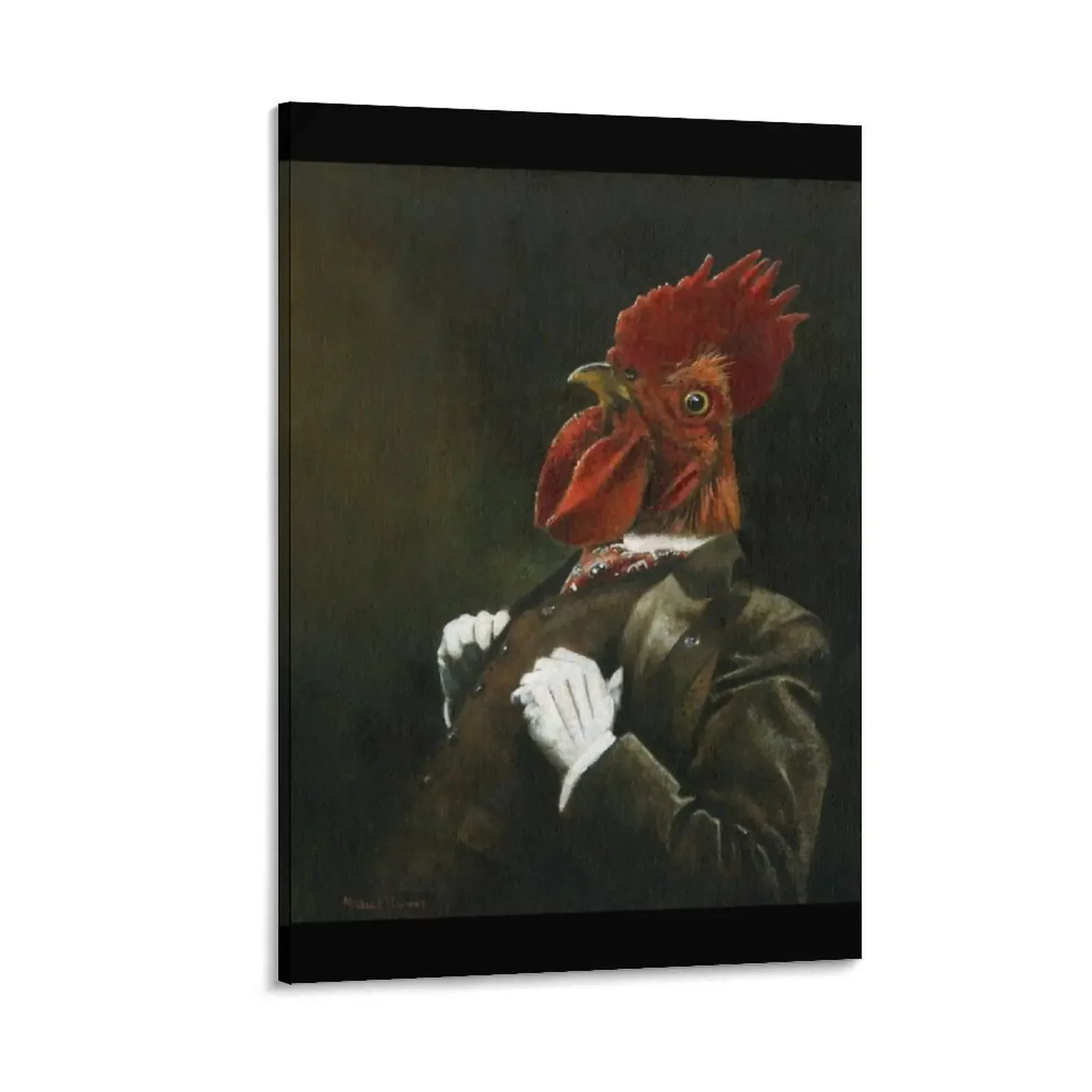 

Victorian Cockerel Canvas Painting Decorative painting for bedroom korean room decor wall art canvas painting