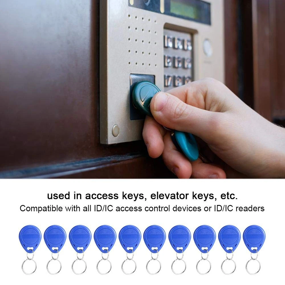 Regraváveis EM ID Keyfobs, Tag RFID, Proximidade de Cartão, Token, Acesso Duplicata, Regravável, T5577, 125KHz, EM4305, 10Pcs