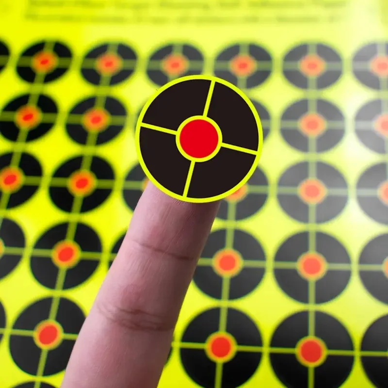 JOAXOR 42pcs Reactive Shooting Paper Targets 8-inch Self-Adhesive Silhouette Shooting Practice Paper Targets image 5