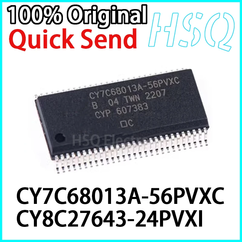 Chip original de microcontrolador USB de 8 bits, CY7C68013A-56PVXC -128AXC, CY8C27643-24PVXI, CY7C68013-56PVC, CY7C68013-56PVXC, SSOP56, 1Pc