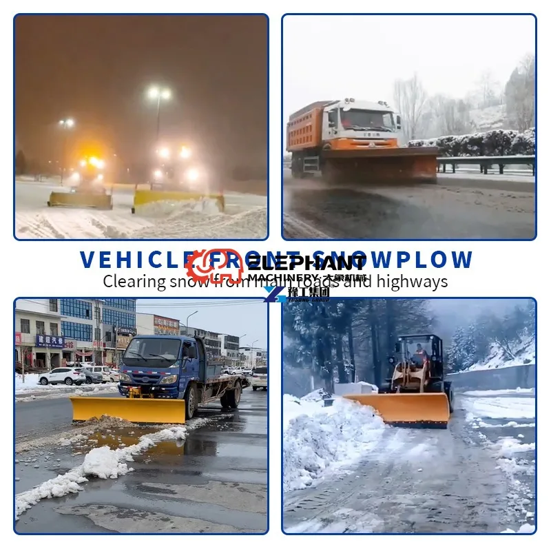 Low Temperature Resistant Snow Plow Attachment Reliable Winter Tool for Urban Road Snow Removal and Large Area Clearing
