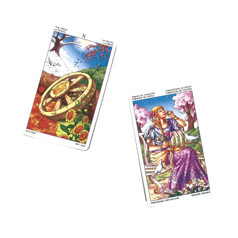 Hot sales The Year Tarot Oracle Tarot Card Fate Divination Prophecy Card Family Party Game Tarot 78 Card Deck PDF Guide