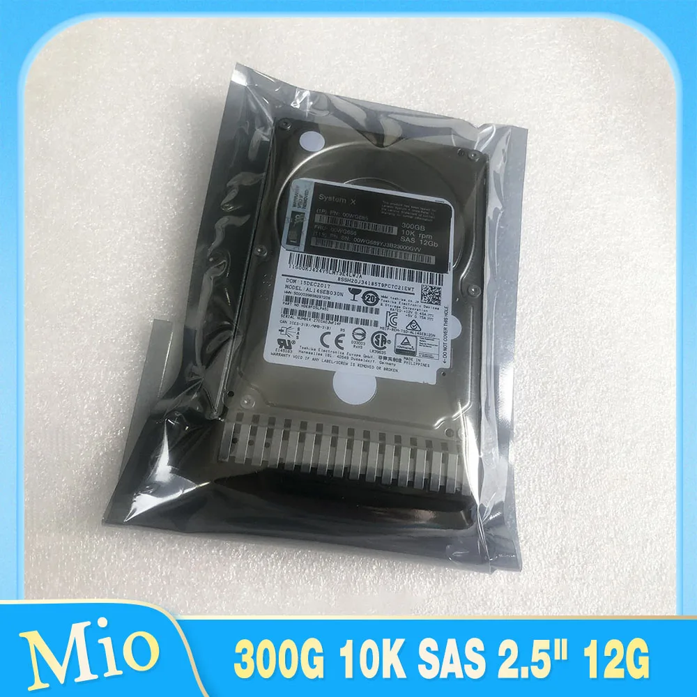 

300GB For Lenovo Server Hard Disk 00WG686 00WG689 300G 10K SAS 2.5" 12G