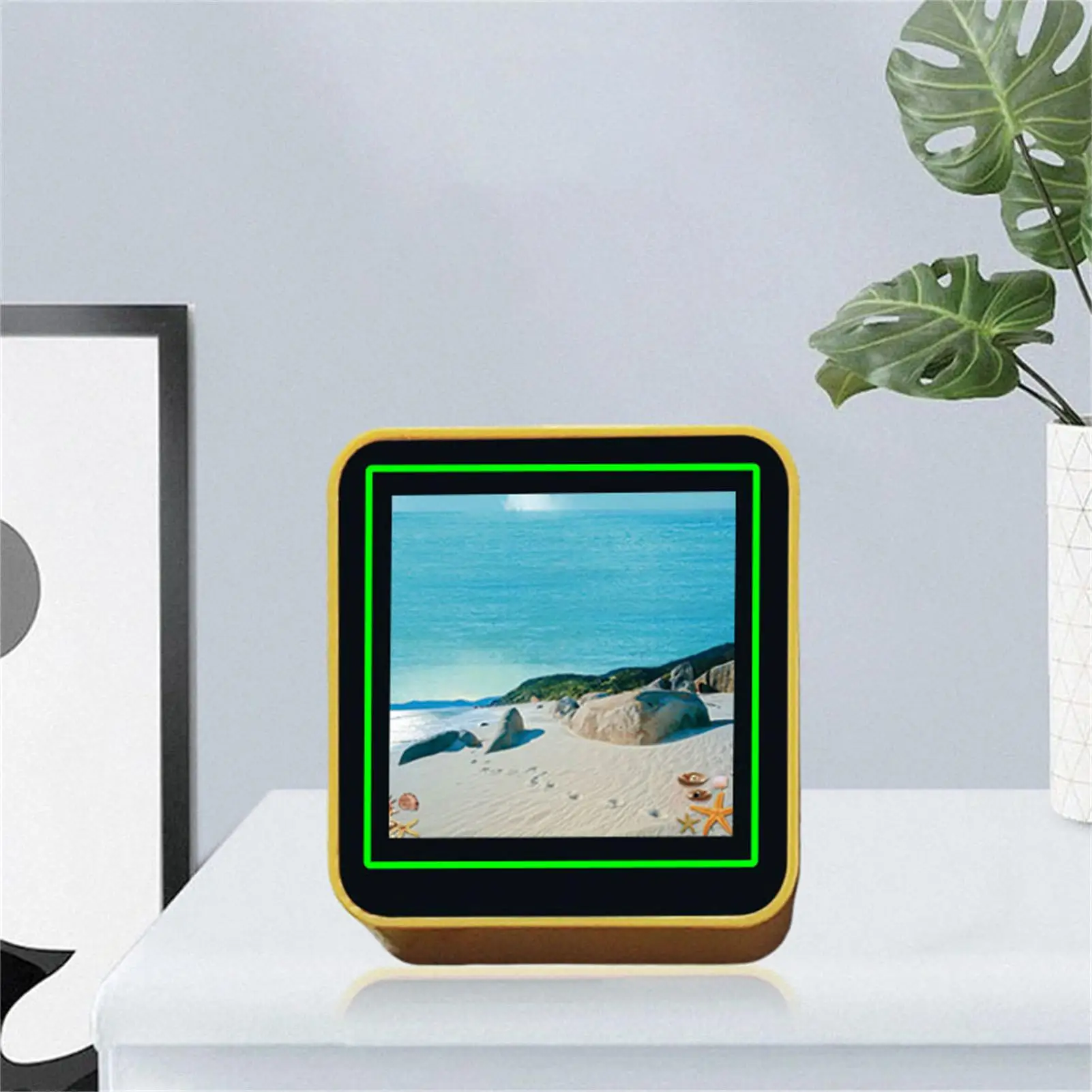 

Умные часы-метеостанция: настольный датчик температуры и влажности, компактная цифровая комнатная метеостанция для дома, прикроватной тумбочки, кухни