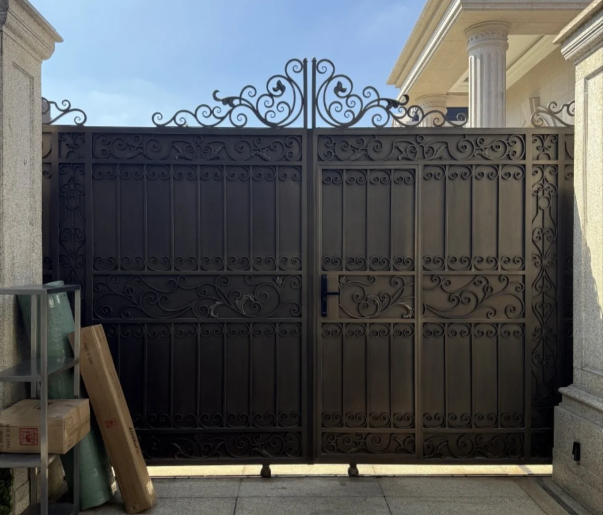 Wrought Iron Gate Garden Metal Steel 20Ft Sliding Gate For Sale