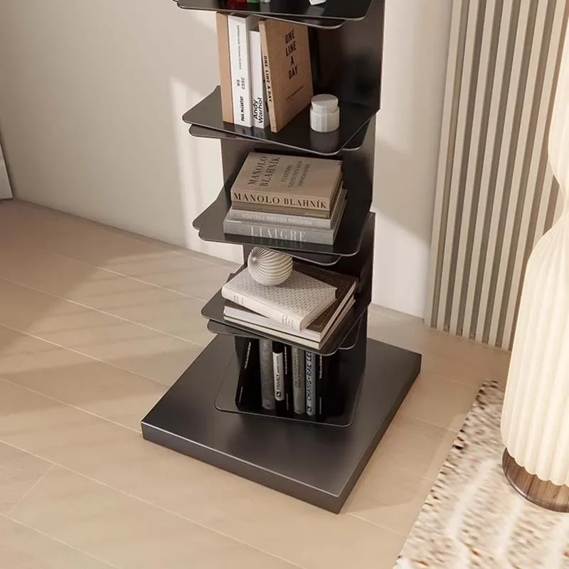 Modern Magazine Bookcase Minimalist Mid Century Display Storage Bookshelf Narrow Metal Estanteria Libros Modular Furniture