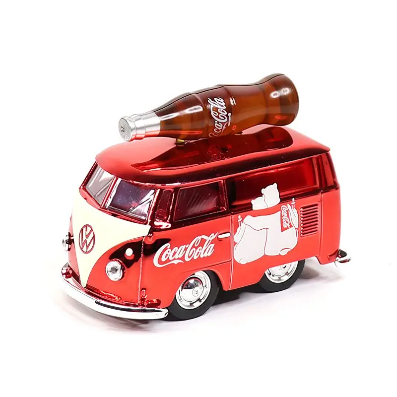 دييكاست 1/64 مقياس نموذج سيارة كلاسيكية حافلة الوحش عربة سبيكة نموذج سيارة لعب للأولاد الصندوق الأصلي