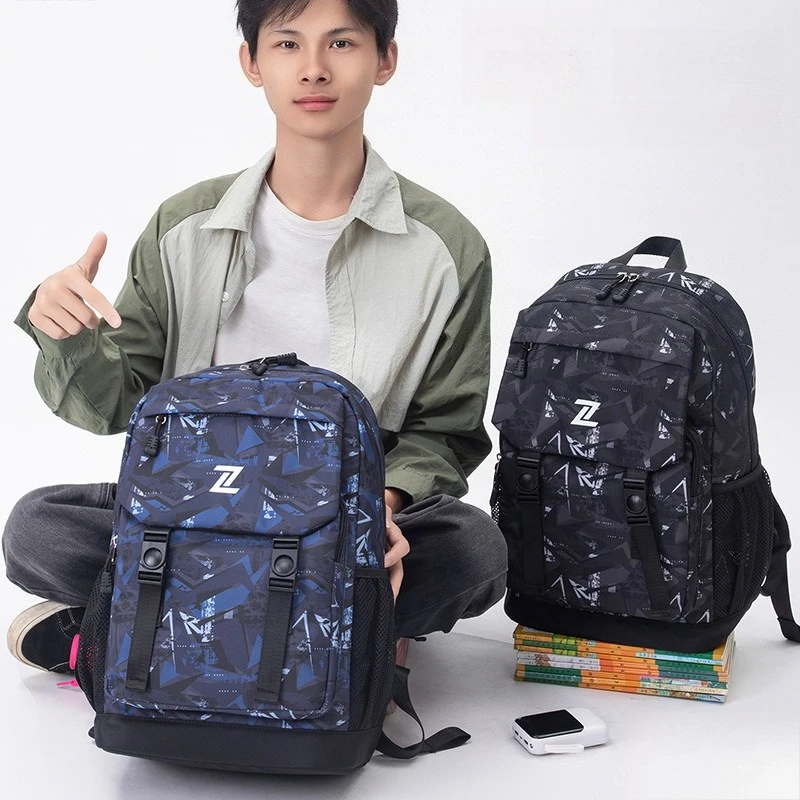 十代の少年のスクールバッグ、中学生のスクールバッグ、屋外旅行用バックパック、大きな学生用ラップトップバックパック、ティーンブックバッグ