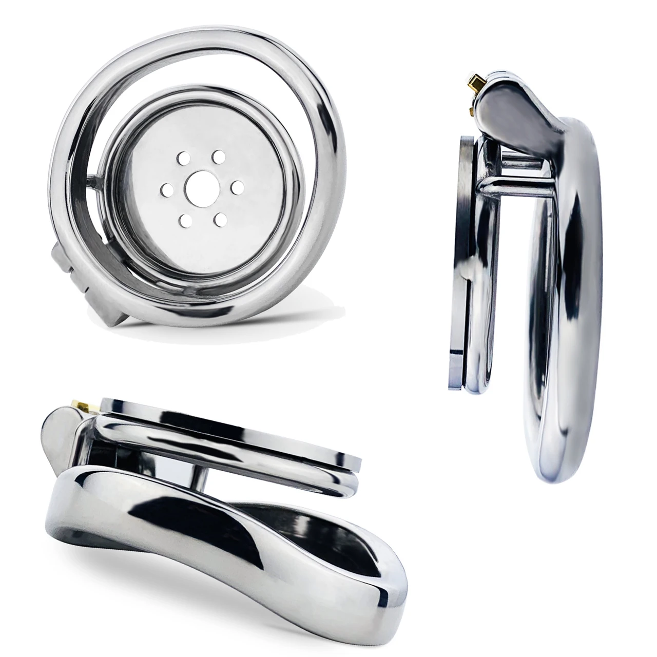 FRRK Just Classical Flat Pad Male Chastiy Cage with Metal Urethral Catheter to Pee Stainless Steel Hot Trending BDSM Sex Toys