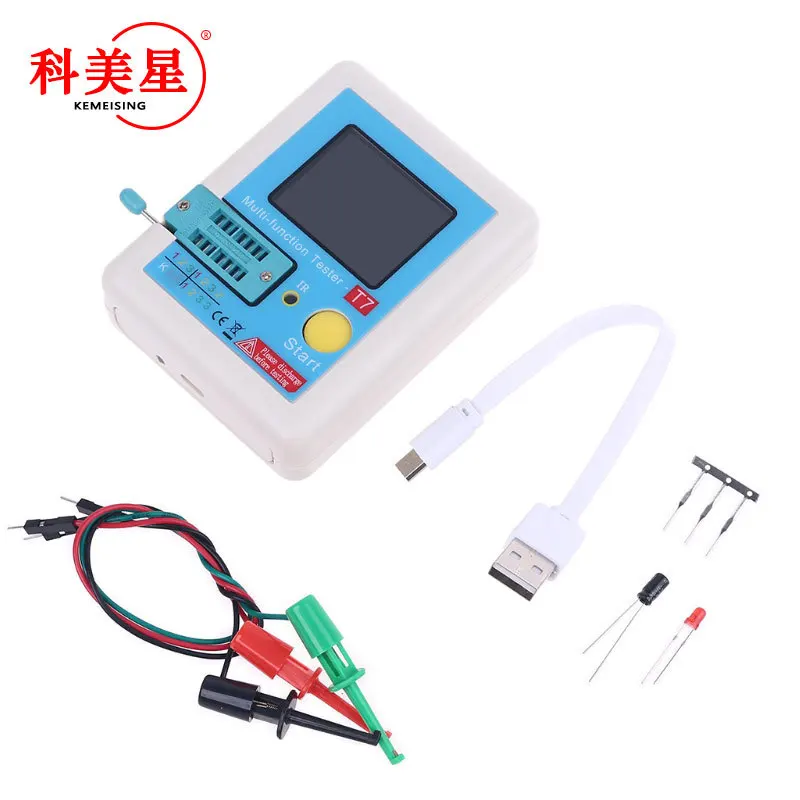 LCR-TC1 Transistor Tester Multimeter Colorful Display TFT For Diode Triode MOS/PNP/NPN Capacitor Resistor Transistor