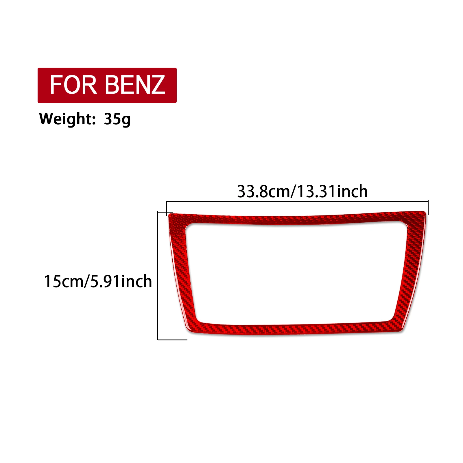 For Mercedes-Benz GLE GLS W166 2016-2019 Carbon Fiber Central Console Radio CD Control Frame Panel Cover Car Accessories Sticker view 4
