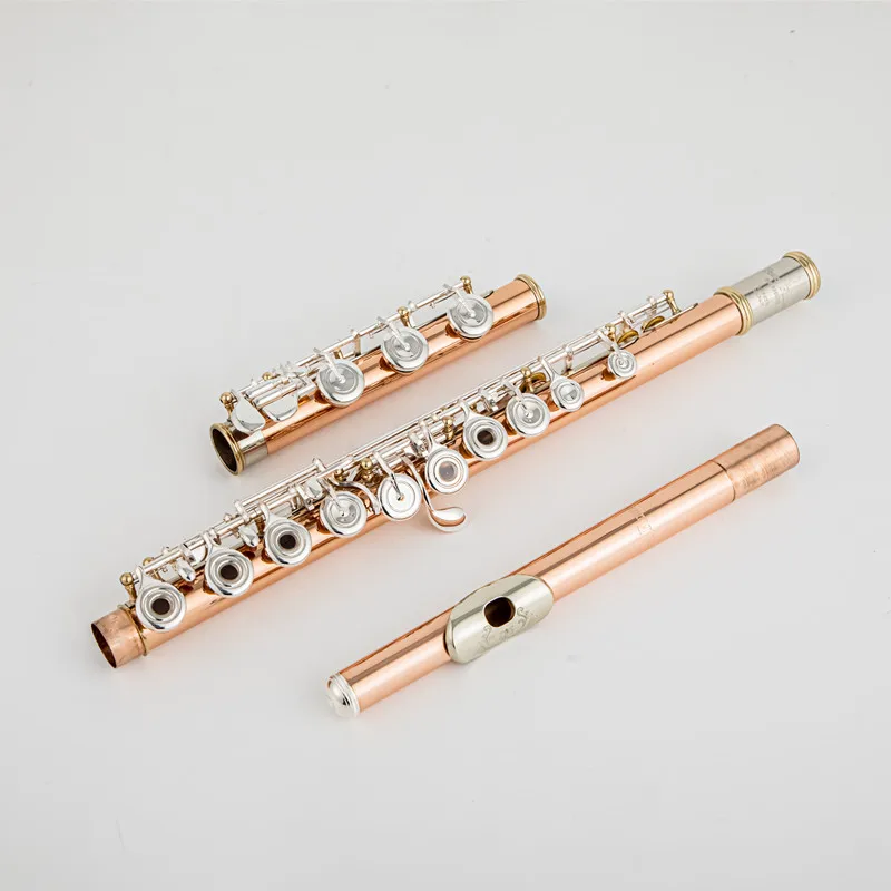 Pearl Quantz PF-8950ES Flute High Quality Phosphor copper 17 Keys Flute Open Hole E-Mech Flute Musical Instrument