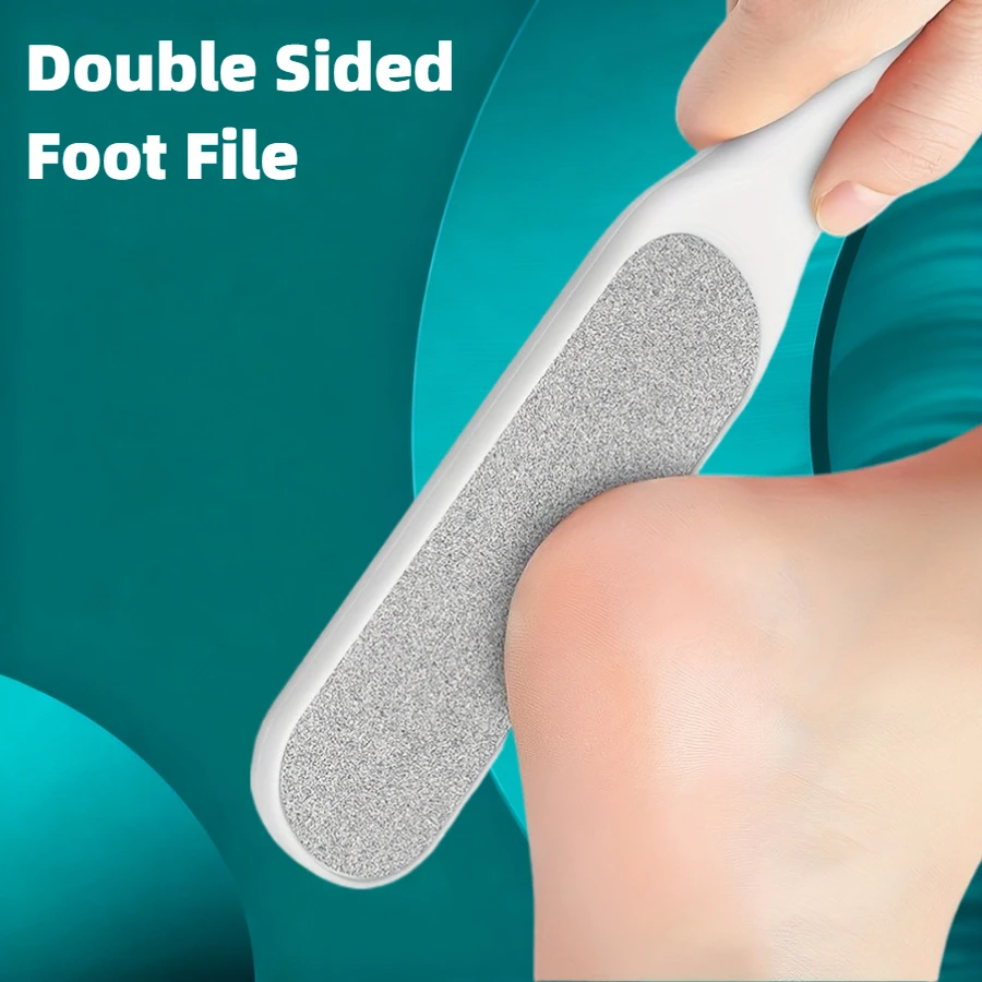 

Double-Sided Foot & Hand Stone Remover Tool with Plastic Handle Remover for Heels Toenails & Cuticles Pedicure & Manicure Care