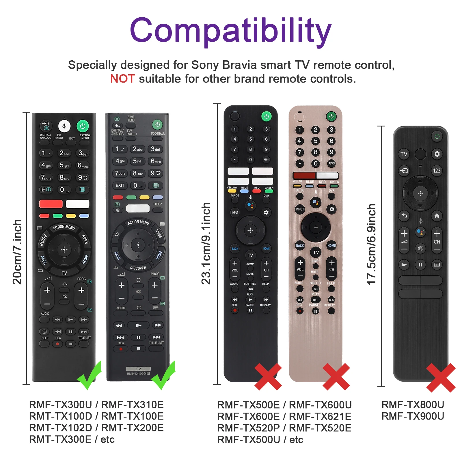TV Remote Control Covers for Sony RMT-TX200C RMT-TX100D RM-ED053 RM-ED060 RMF-TX300C RM-ED052 RM-ED050 Shockproof Silicone Case