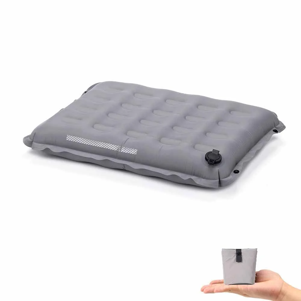 Thickened Inflatable Seat Cushion Lightweight Reflective Strip Outdoor Seat Pad Foldable Moisture-Proof Camping Mat Fishing
