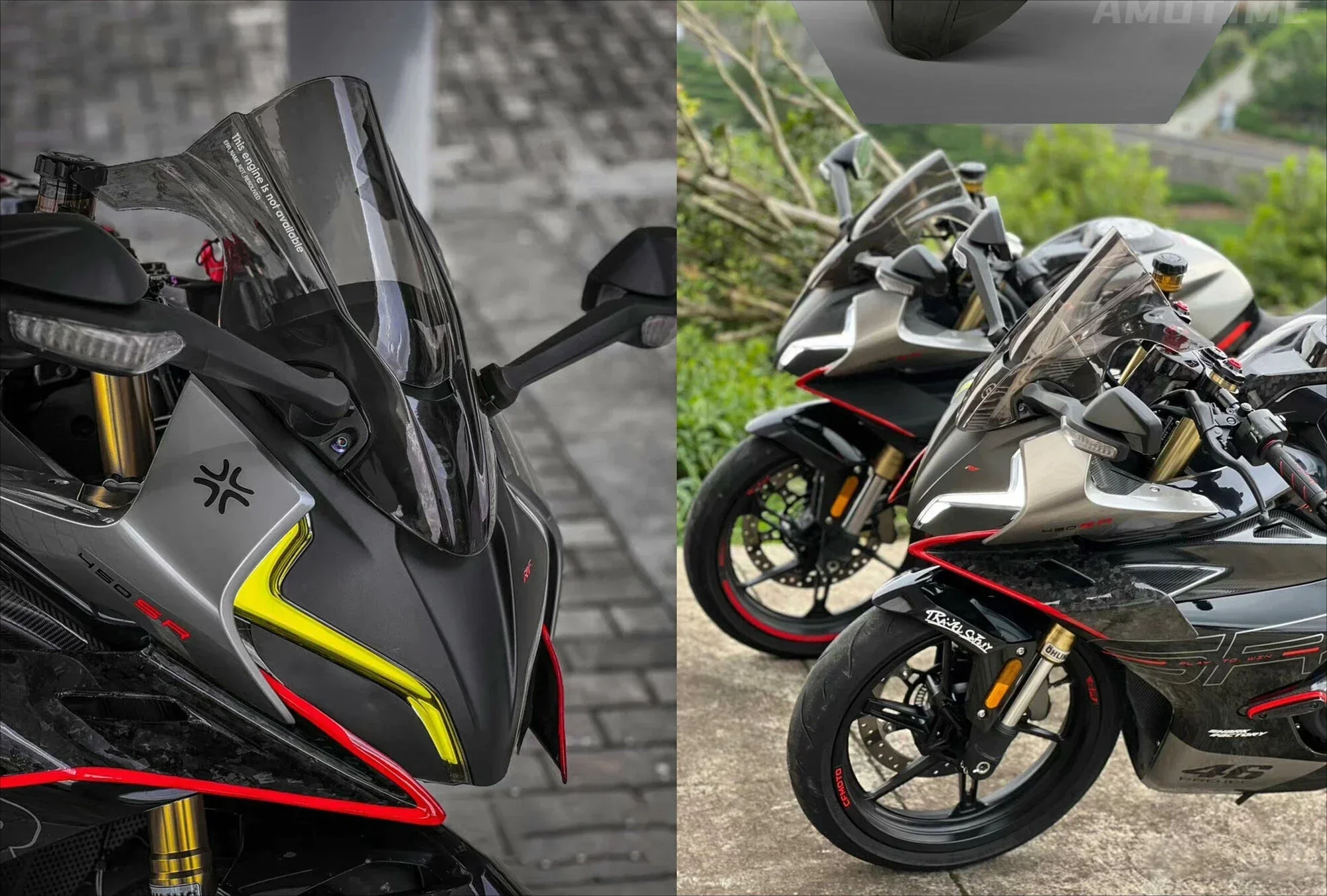 

Amos modification is suitable for Spring Breeze 450SRS single and double rocker arms universal competitive windshield deflector