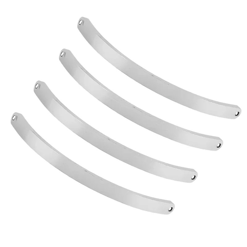 4pcs/lot Stainless Steel Starter Bracelet Bend Bangle DIY Connector Pendants Bracelets Accessories Jewelry Making Supplies