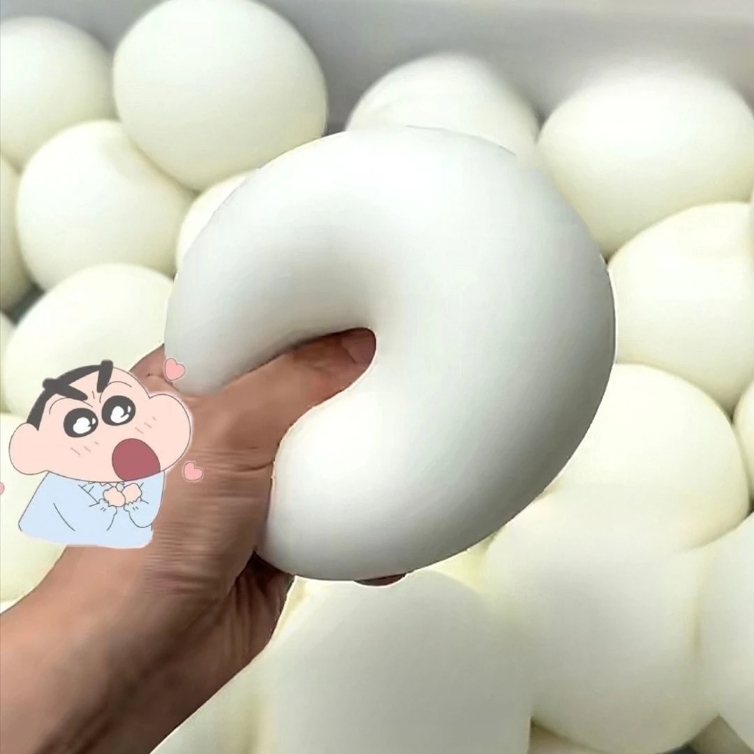 Big Squishy Bread Stress Ball Fidget Toy Soft Bun Squeeze Ball Stress Relief Slow Rising Sensory Toys for Adults Relaxing Gifts view 3