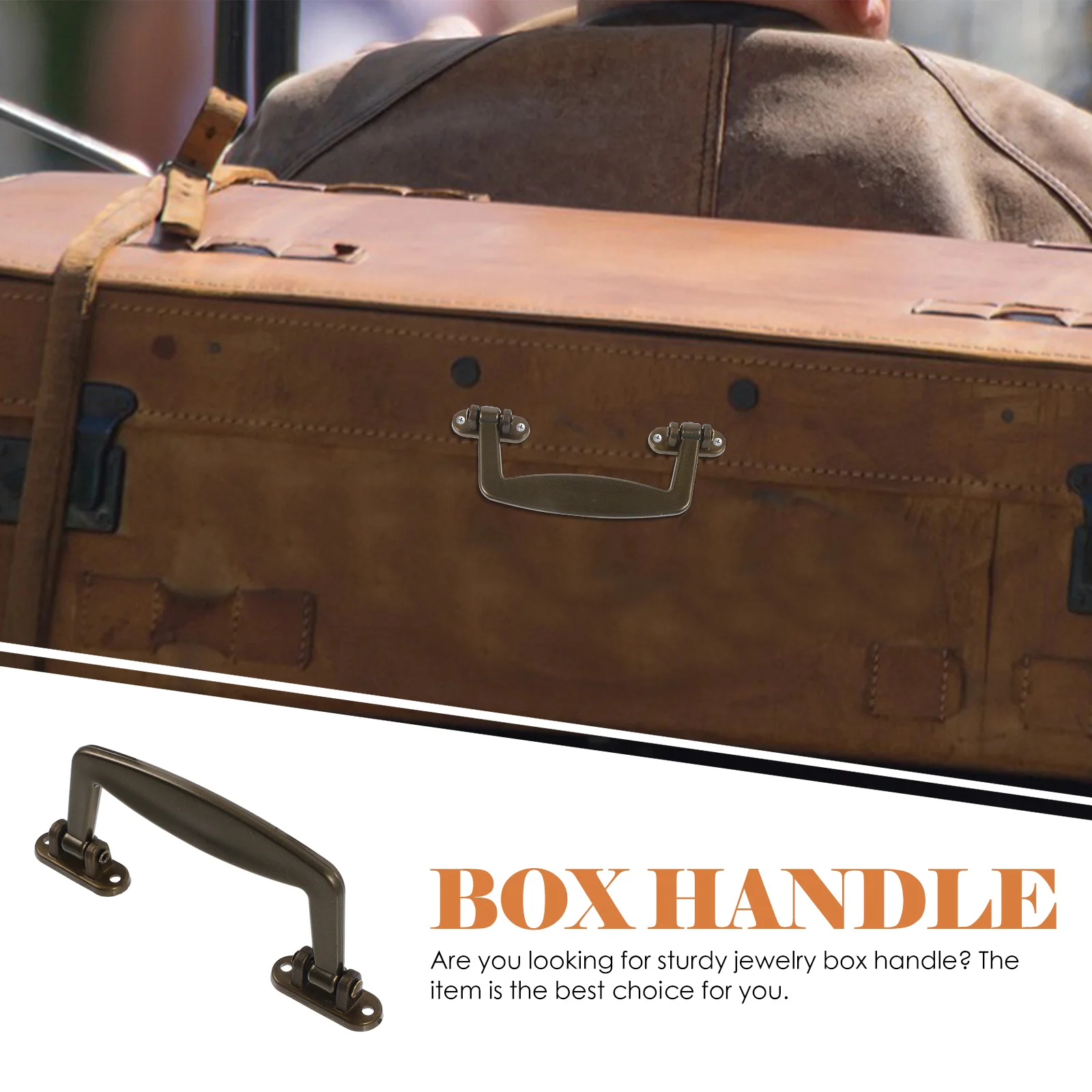 

6Pcs Jewelry Box Handles Vintage Replacement for Jewelry Case Gift Box Durable Accessories Hardware Vintage Handles