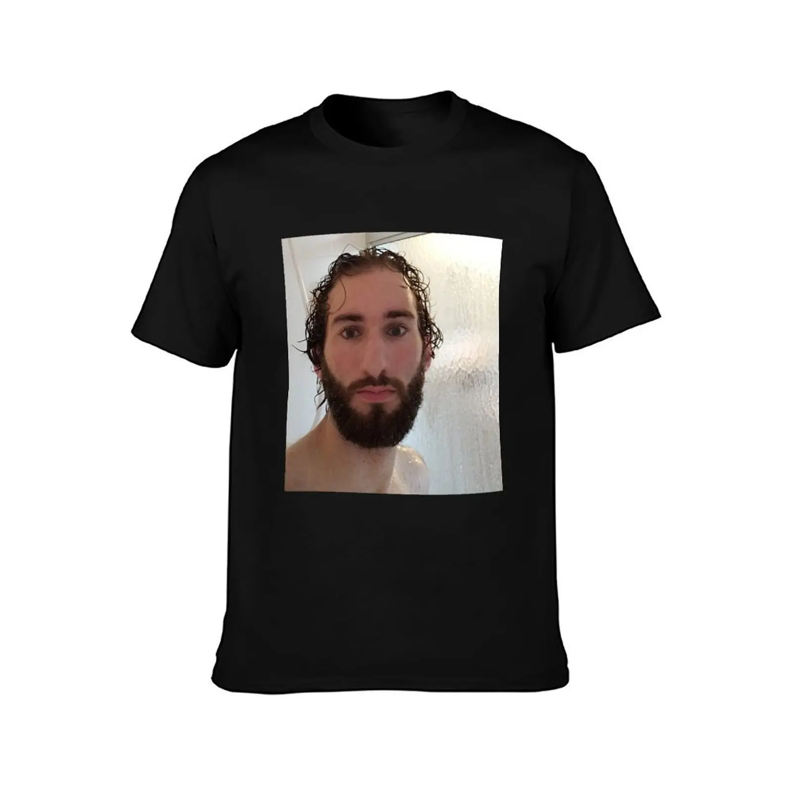 DWI Shower Pic T-Shirt, Summer Casual Cotton Tee, Oversized Streetwear Tops, Vintage Graphic Print, Loose Fit Short Sleeve