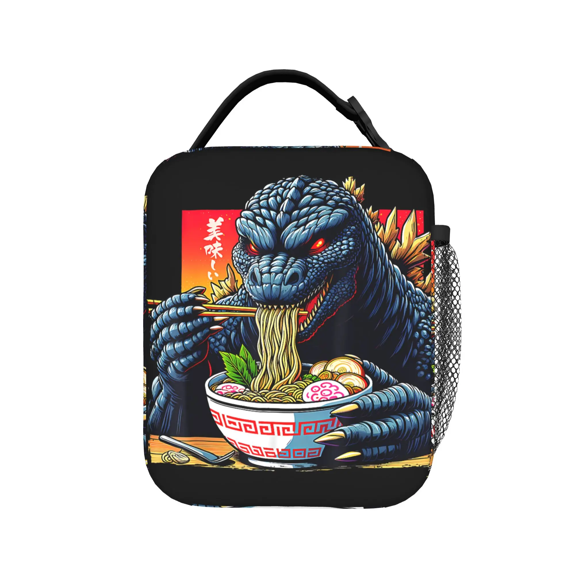 Godzillaed Lunch Bag Picnic Portable Lunch Box For Women  Oxford Print Cooler Bag Back To School