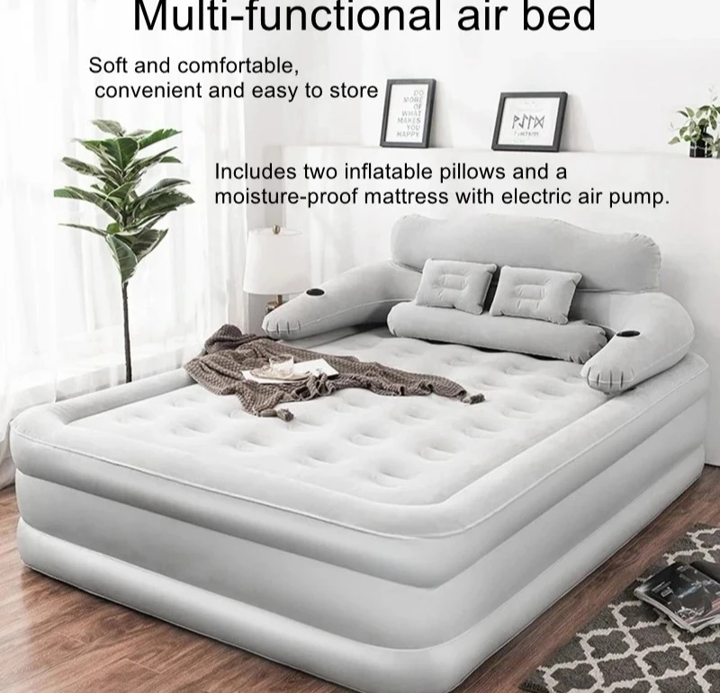 Home Inflatable Mattress Outdoor Air Mattress Single Foldable Inflatable Lazy Bed Inflatable Bed