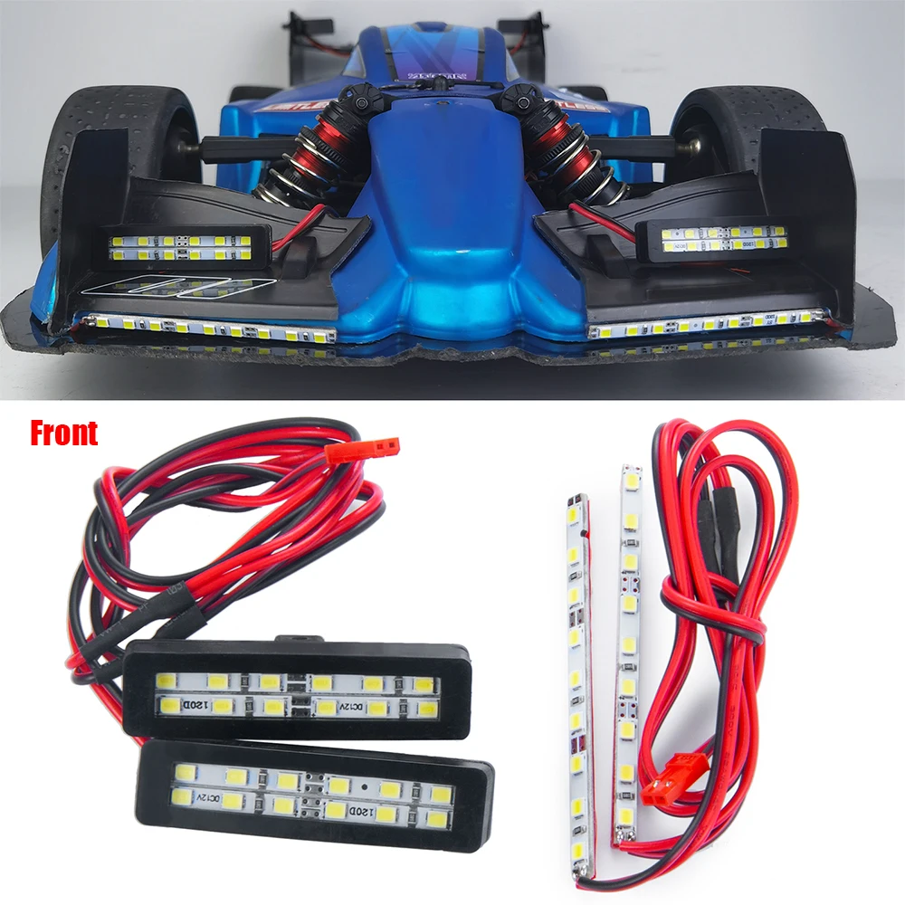 YEAHRUN 1 zestaw przedni reflektor tylne światła LED dla LIMITLESS F1 1/7 RC Model samochodu ulepszenie części dekoracyjne