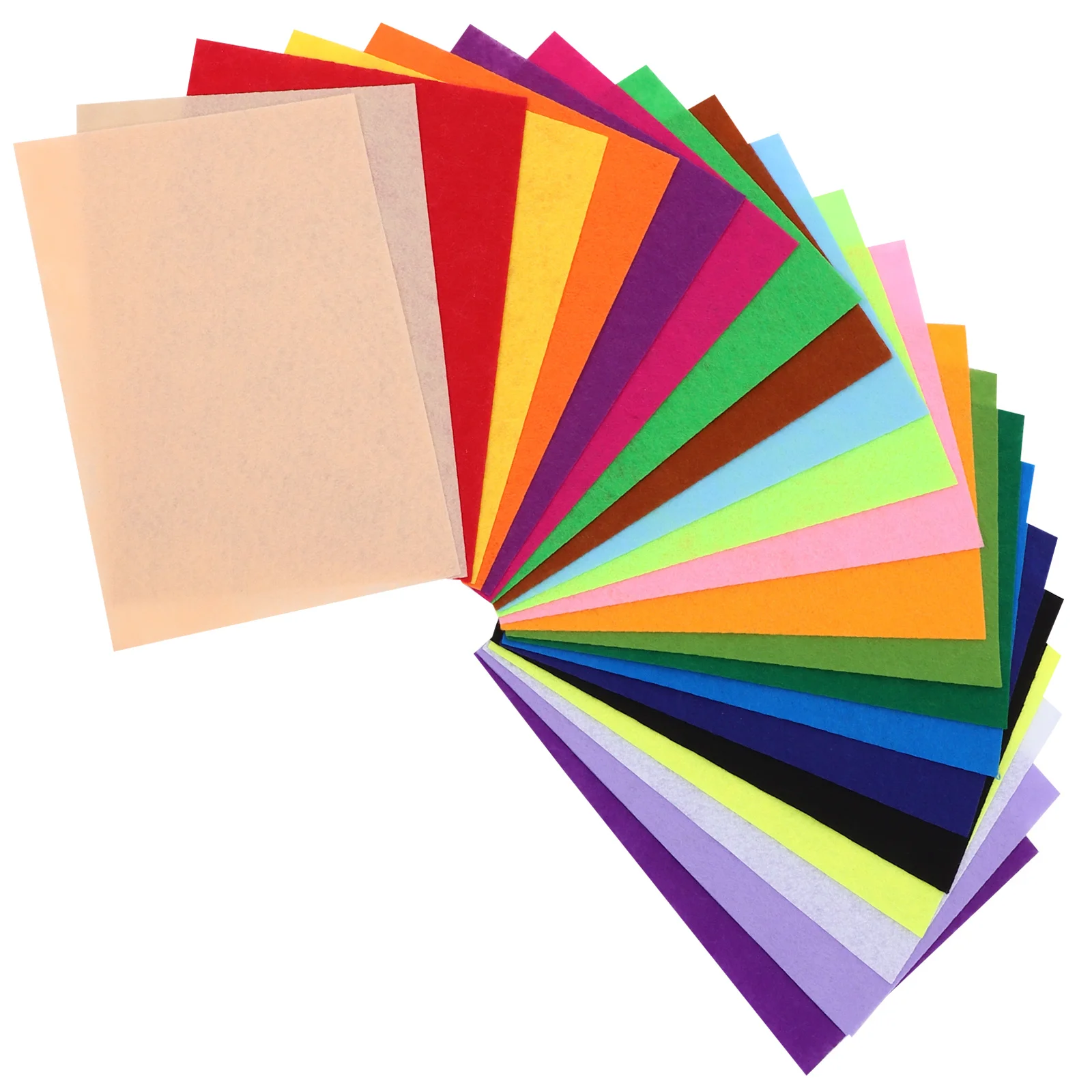 

22Pcs Colorful Felt Sheets Craft Felt for DIY Projects Kindergarten School Home Art Activities Fine Motor Skills