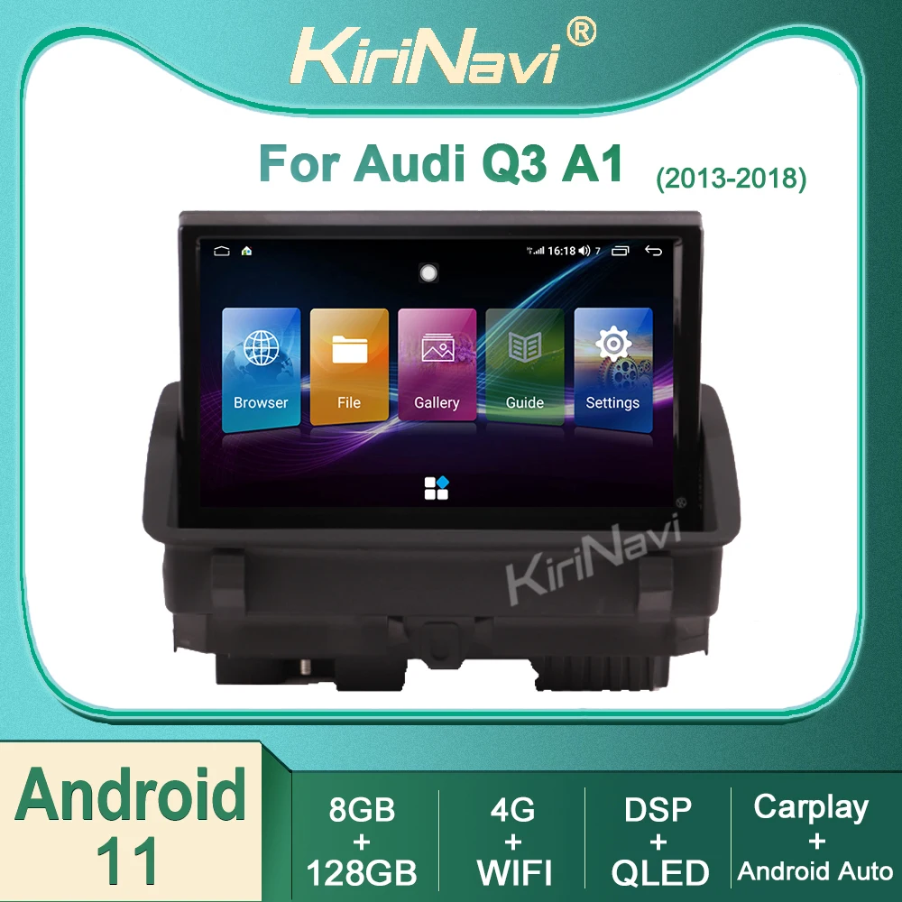 

Kirinavi For Audi Q3 A1 2013-2018 Android 11 Car Radio DVD Multimedia Video Player Auto Navigation GPS Stereo 4G WIFI DSP BT