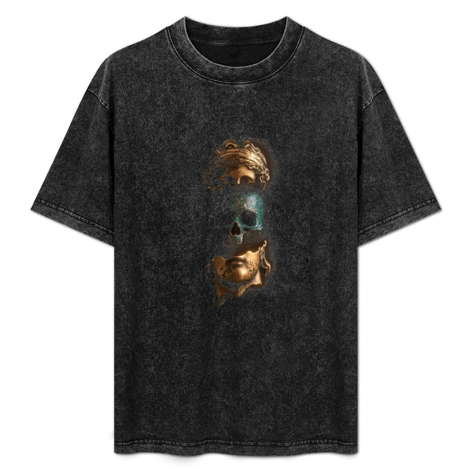 ALBUM COVER - Apashe on Behance | Vaporwave art, Skull art, gold skull, transparent,looks like an nft art T-Shirt
