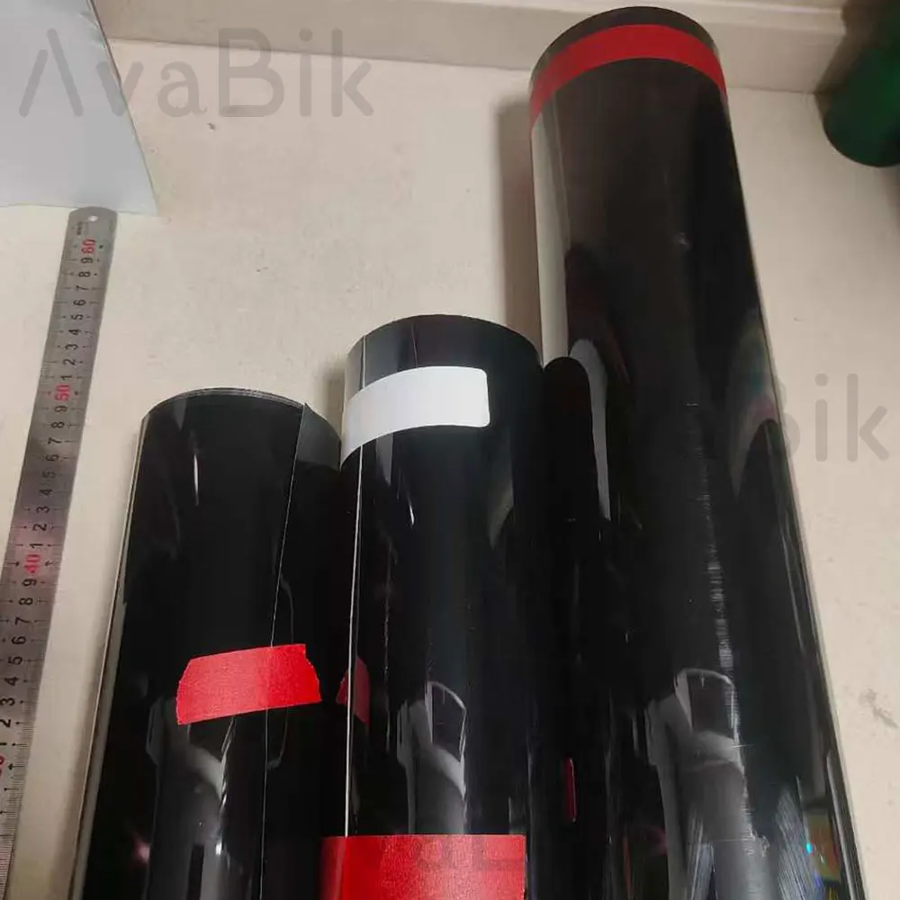 Película Protectora de Pintura Invisible para Automóvil, de TPU Poliuretano Negro Brillante de Alta Calidad, Autoregenerable, 30/50/60cm*1m/6M, Repara Arañazos