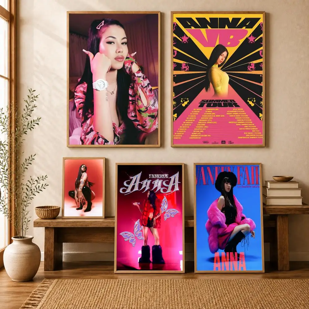 A-Anna pepe Singer Poster Modern Home Living Bedroom Bar Hallway Waterproof Wall Art Aesthetic Decor