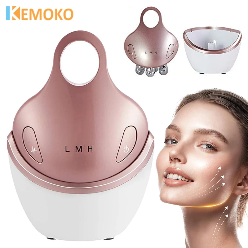 EMS 5 في 1 مدلك الوجه 4D تدليك رئيس الخامس خط شد الوجه العلاج بالضوء مدلك مزيل التجاعيد شد الجلد العناية بالجمال