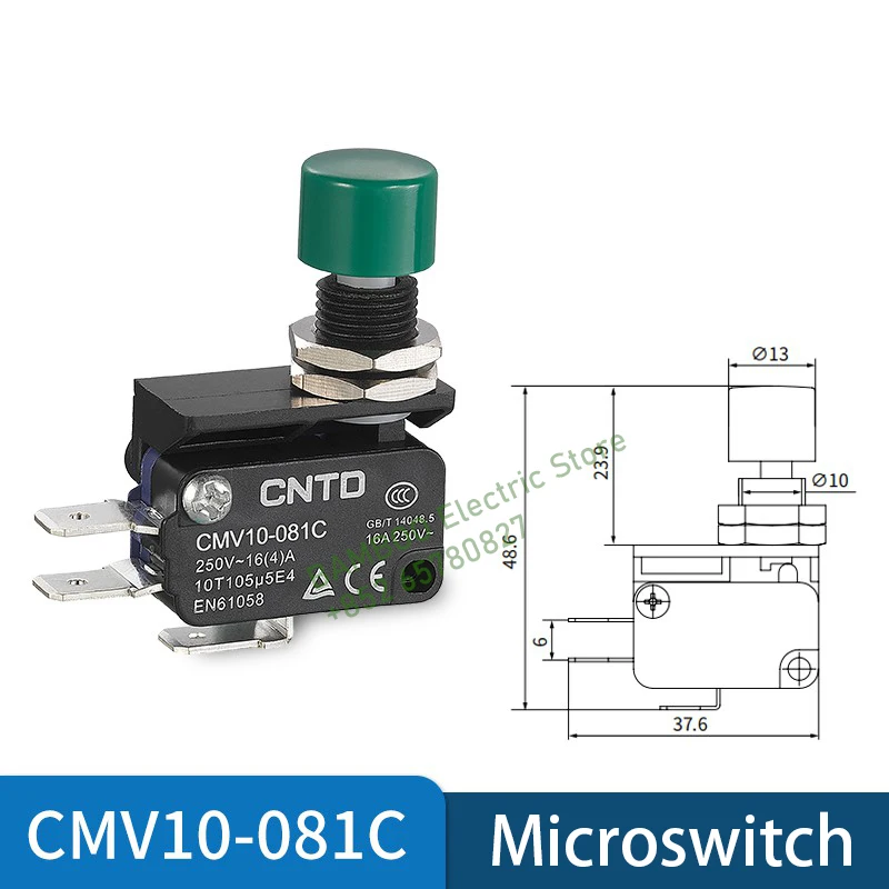 CNTD Micro switch CMV10081C2 small limit travel switch Small Durable Micro Limit Switch CMV10001C 11C 21C 31C 41C 51C 61C