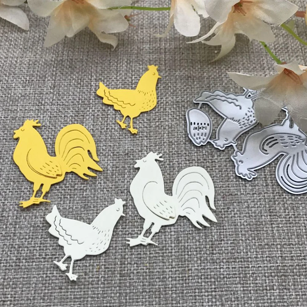 chicken decoration Metal Cutting Dies Stencils Die Cut for DIY Scrapbooking Album Paper Card Embossing